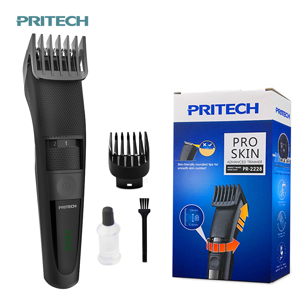 PRITECH USB Rechargeable Cordless Beard Trimmer And Hair Clipper For Men