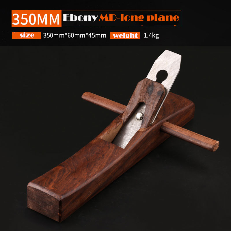 350 мм Ebony ручной самолет с деревянными краями, строгальный станок, садовый деревообрабатывающий плоский строгальный станок