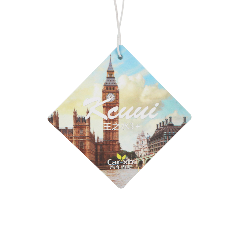 air freshener car cardboard custom design hanging air freshener OEM