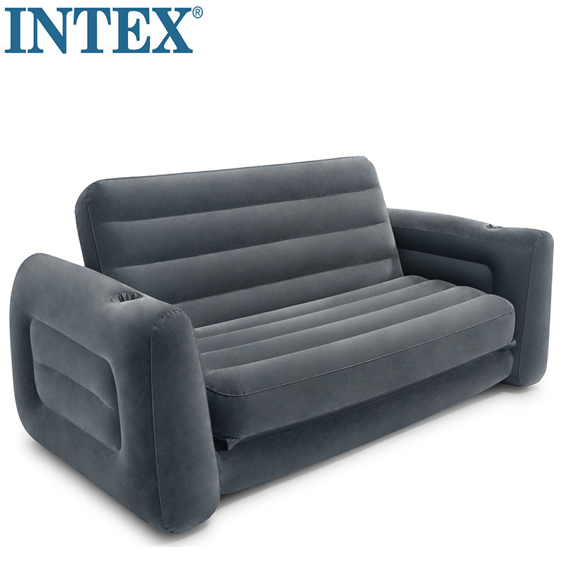 Надувной диван-кровать Intex 66552, выдвижное кресло, диван на два места, многофункциональное надувное кресло, воздушная кровать, диван для гостиной