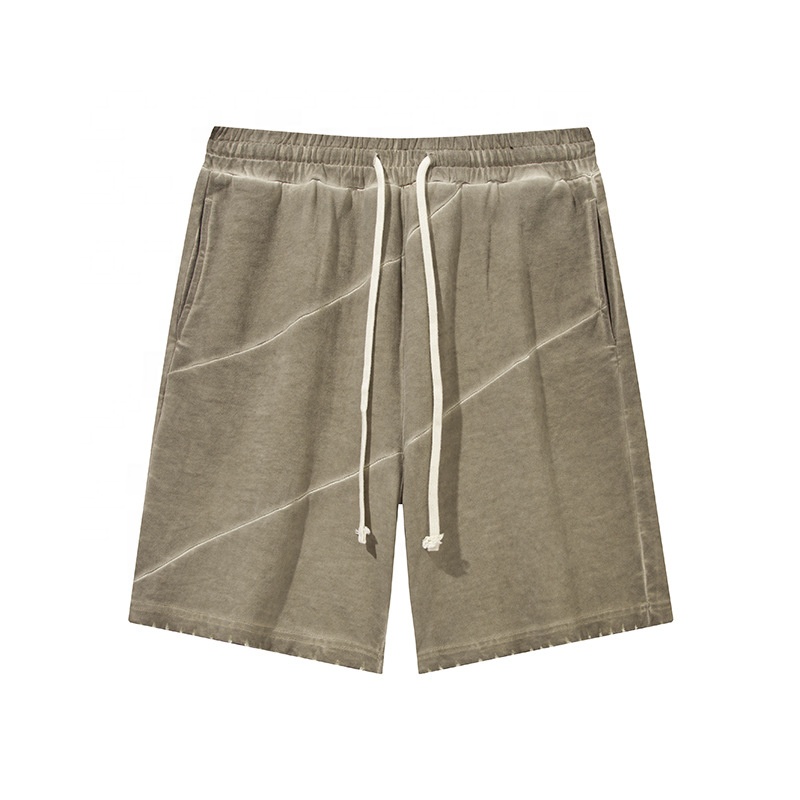 In Stock 100% Cotton Shorts Mens Cotton Shorts Vintage French Terry Sweat Shorts