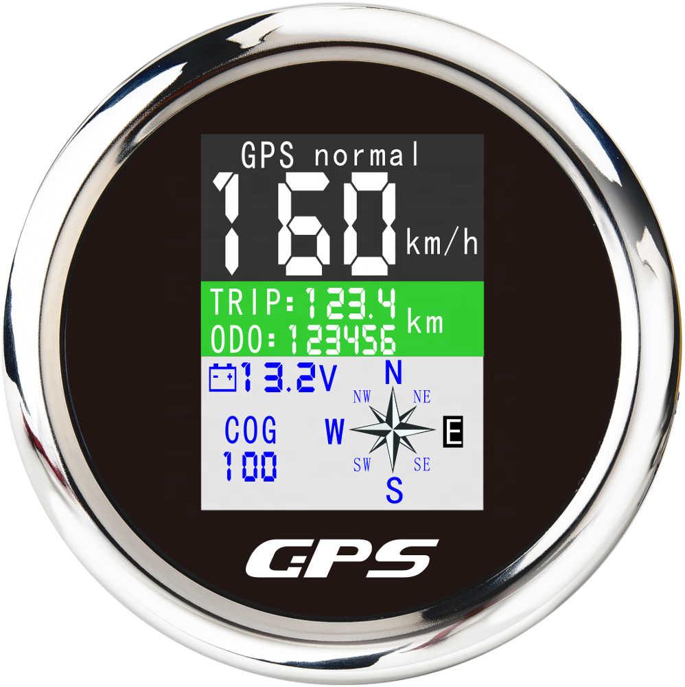 85 мм TFT дисплей цифровой GPS Спидометр для мотоцикла 0-600 км/ч узлов миль/ч одометр трипметр