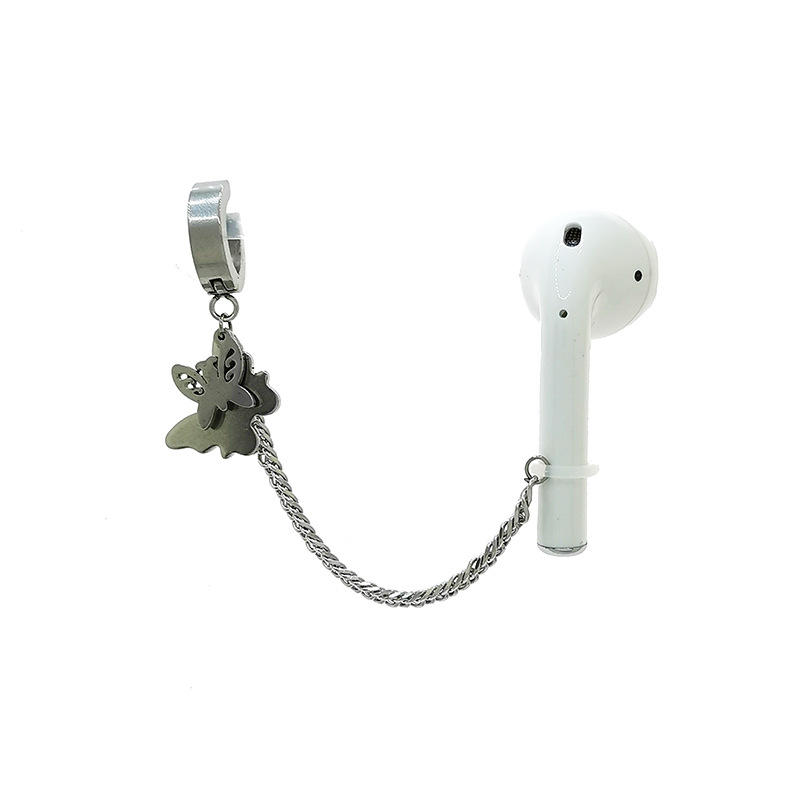 AirPods multifunctional drop proof, holeless clip titanium steel, fadeless sport ear buckles for both men and women