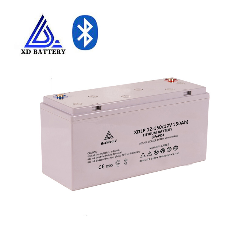 Bms батарея многократного цикла глубокого заряда-разряда fepo4 батарея 12v li ion 150ah для водная моторная энергоснабжения