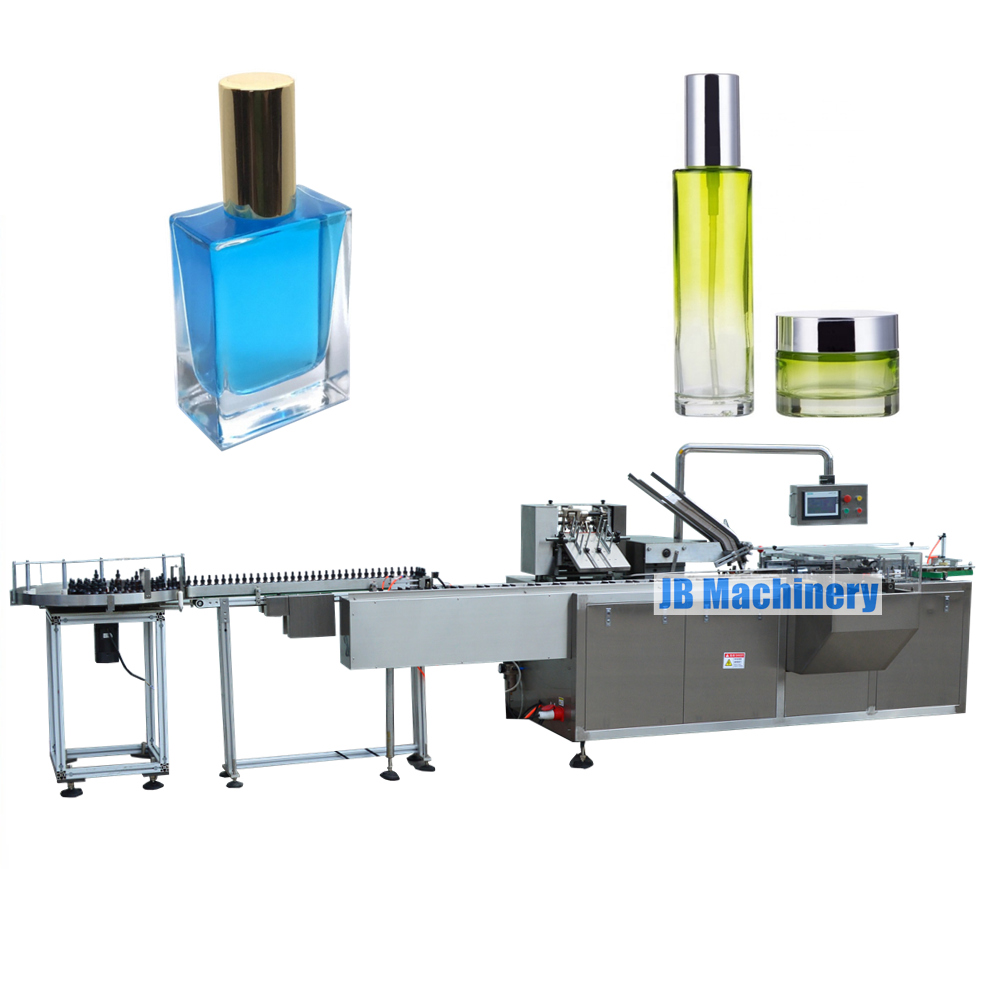 JB-WZ80 Automatic bottle carton box packing machine/cosmetics perfume boxing machine
