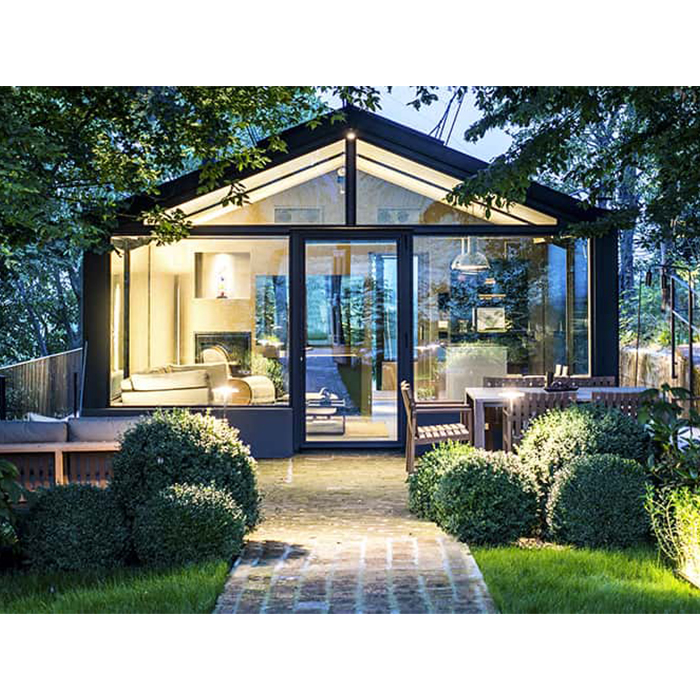 Prefab Portable Conservatory Patio Enclosure Glass Cabins Garden Rooms