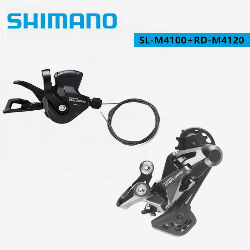 Shimano Deore M4100 M4120 10 скоростей Рычаг переключения передач задний переключатель SL-M4100 + RD-M4120 для MTB горный велосипед
