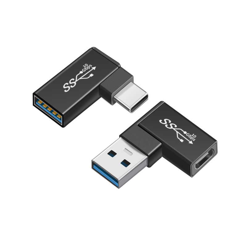 Рождественский конвертер USB 3,0 в Type-C 3,1, Переходник USB на USB CFemale к Male для зарядки телефона, синхронная передача данных