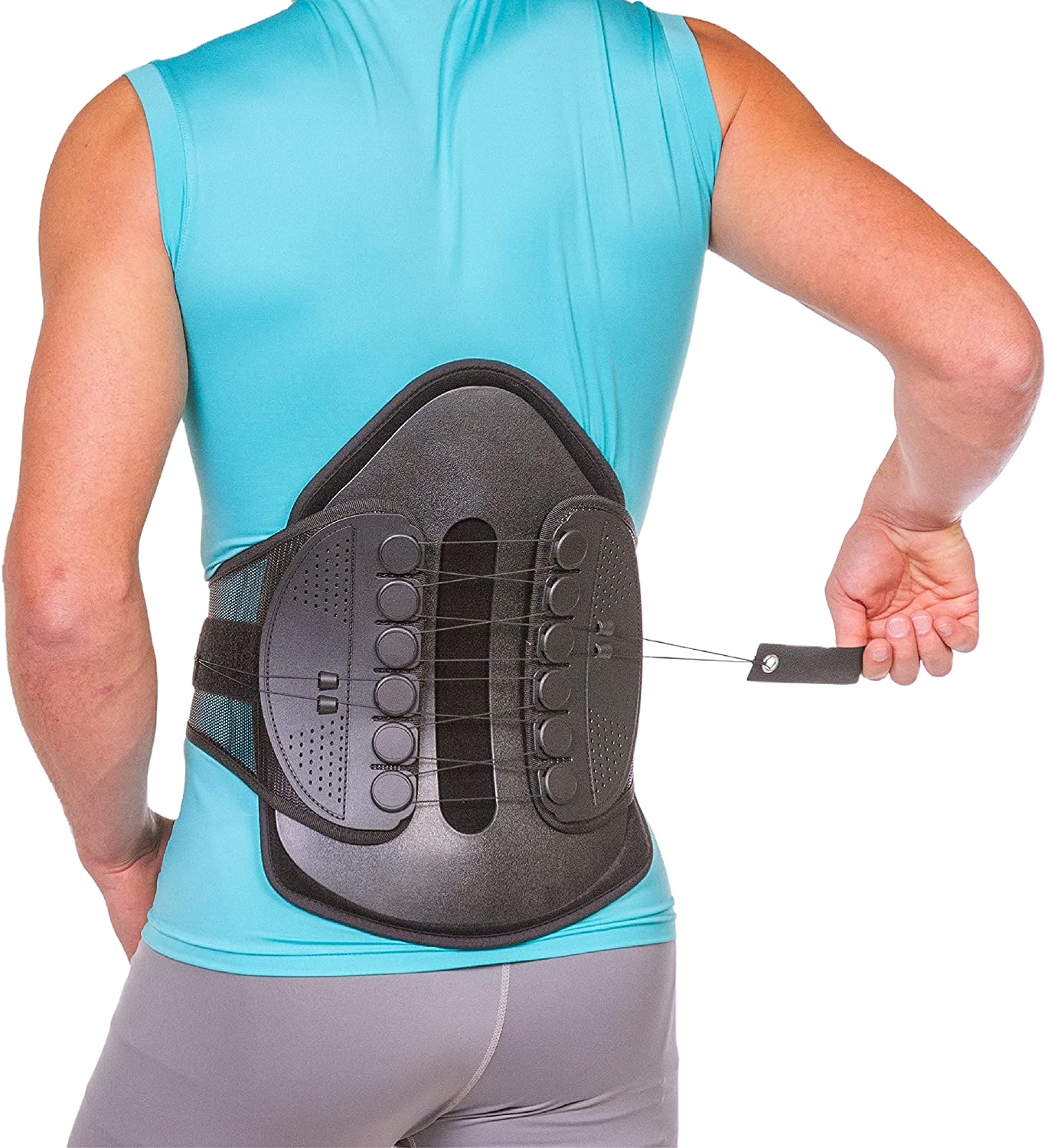 HKJD-Drawstring Pulley System Medical Waist Belt, Adjustable Orthopedic Brace, Lumbar Support, Orthosis, LSO