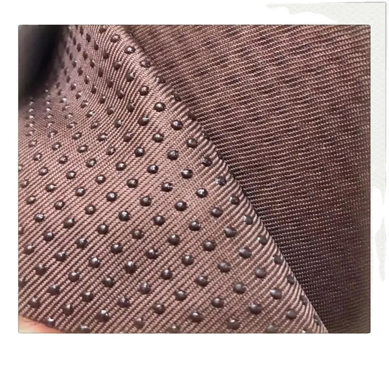 silicone dot printing PVC abrasion resistant fabric non slip anti-slip fabric for anti slip rubber mat
