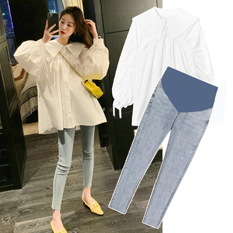 Pregnant Women New Spring Fashion All-Match Shirts Spring And Summer Tops Maternity Suits