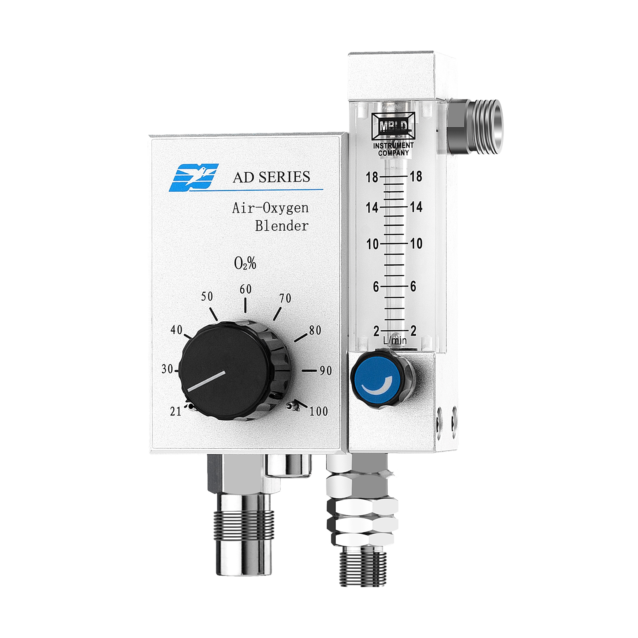 Air Oxygen Blender with flow meter for Bubble CPAP nCPAP or HFNC