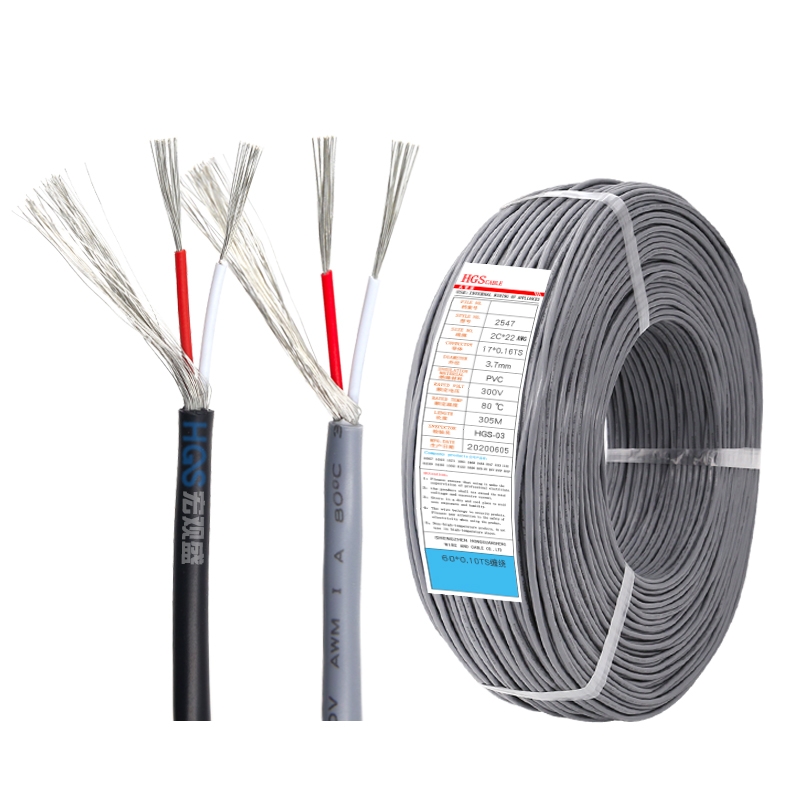 Кабель ul2547 2c 18awg 20awg 22awg 24awg 26awg 28awg многожильный экранированный медный провод управления