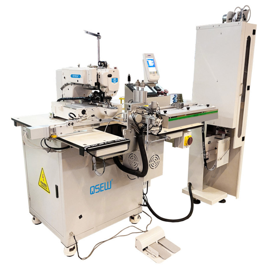 QS-436-ATM Electronic Fully Automatic Auto Cut Auto Feed Direct Drive Elastic Jointing Industrial Sewing Machine