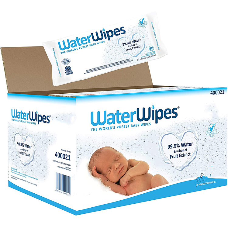60ct чувствительный из нетканого материала для waterwipes детские влажные салфетки diapex младенцев 99,9 чистой воды, популярная в Азии/EU воды салфетки для новорожденных