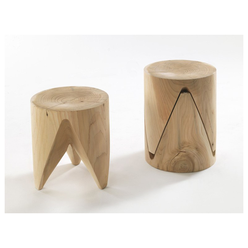 Hot Sale new creative Solid wood three-legged stool Log stool