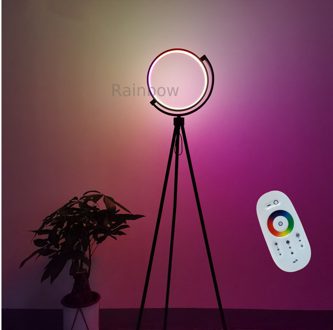 2021 Fashion style rgb color changing European style led light floor standing lamp