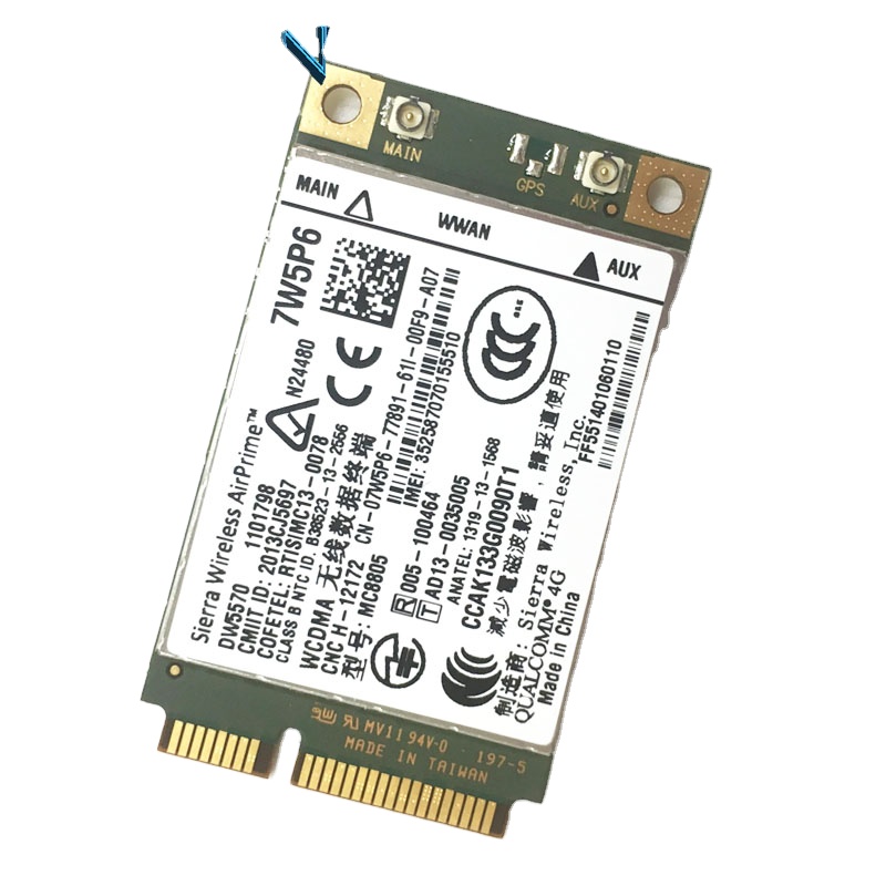 Разблокировка Sierra MC8805, модель DW5570 7W5P6 для Dell Latitude E5440 E6440 E6540 E7240 E7440 M4800 M6800, плата модуля Qualcomm 4G MC8805