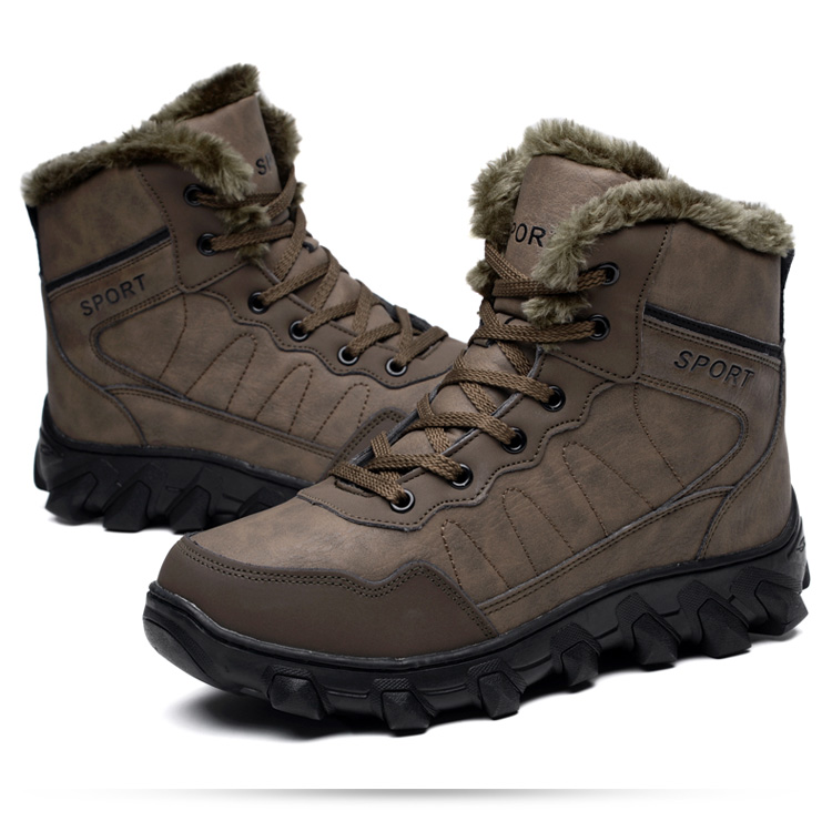 Latest Fashion Men Big Size 48 Irish Setter Waterproof Winter Sandvik Safety Hunter Boot Warm Fluff Men Hiking Snow Combat Boots