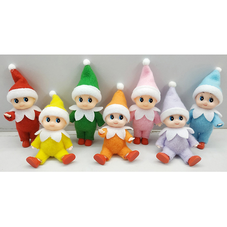 Рекламные куклы mini Christmas elf baby doll, детские игрушки для новорожденных и детей, подарочный набор