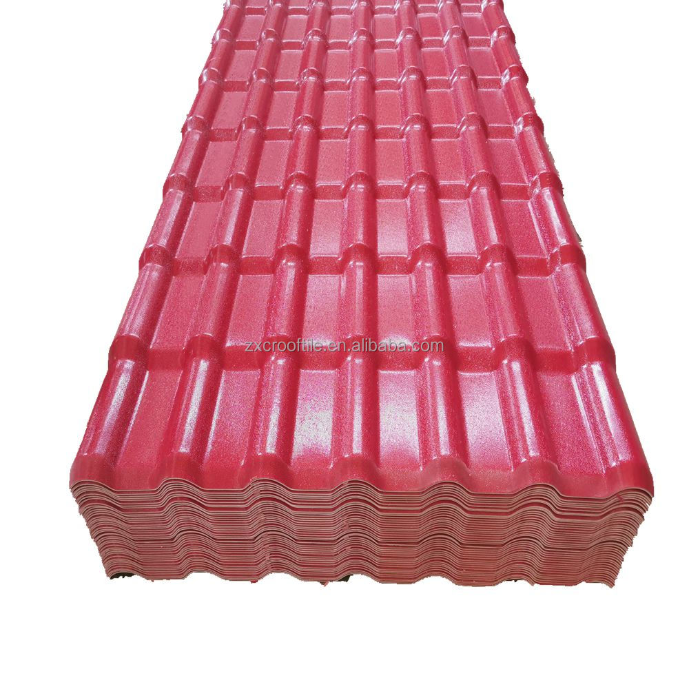 Pavilion Laminated Shingles House Artificial Singel Heat Insolation White Agriculture Synthetic Resin Asa Plastic Pvc Tile Roof