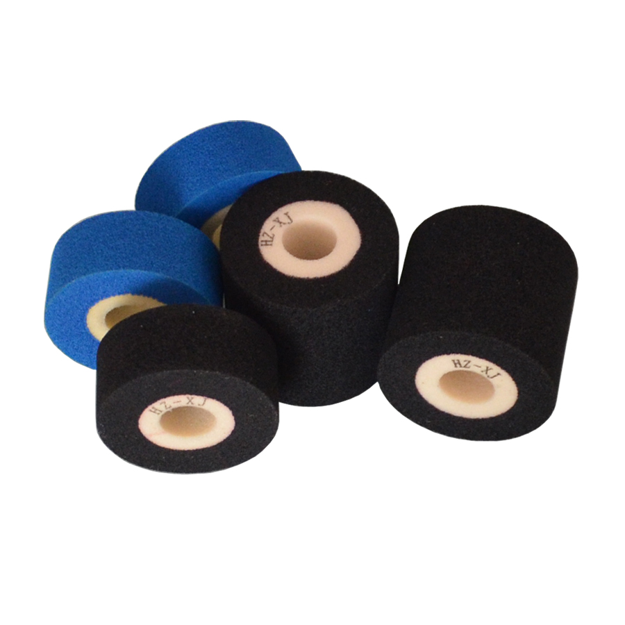 Dia36 32mm black solid dry melt coding machine coder roll hot ink roller