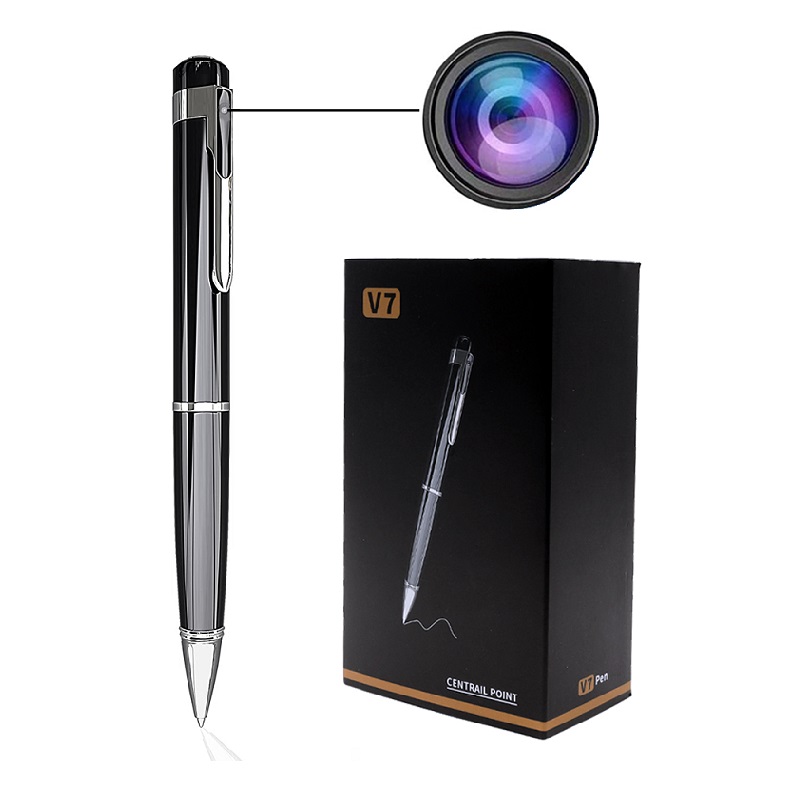 Hot Sale USB Recharging Long Standby Time Use Black Mini Wireless Micro Hidden Camera Pen