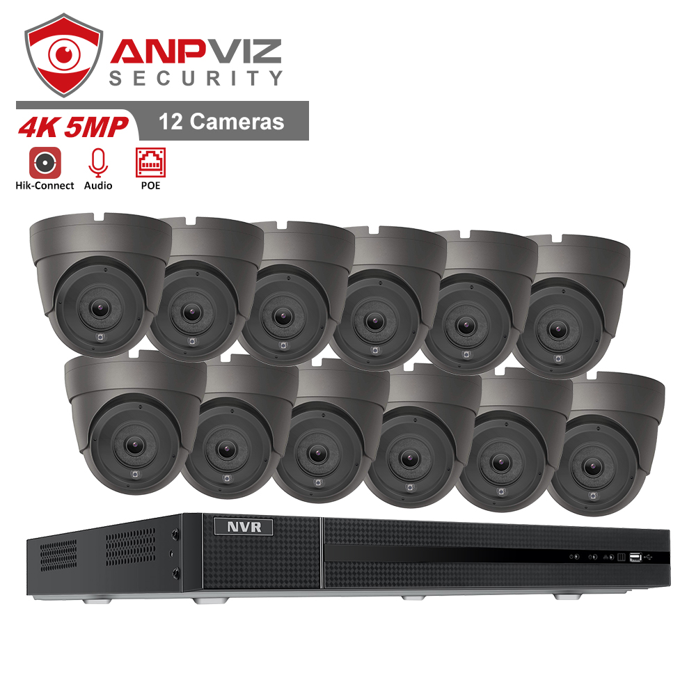 Система видеонаблюдения Anpviz, 5 Мп, IP, POE, 16 каналов, 4K, 8 Мп, H.265