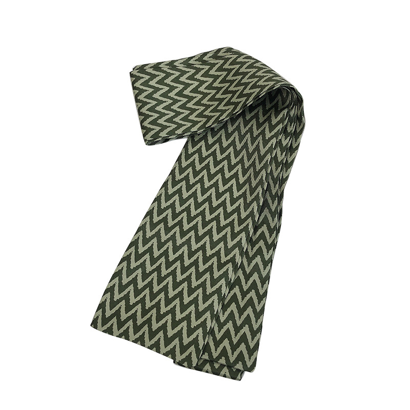 New narrow corrugated long silk scarf hair band female Korean elegant tie ribbon tie strap head rope wholesale