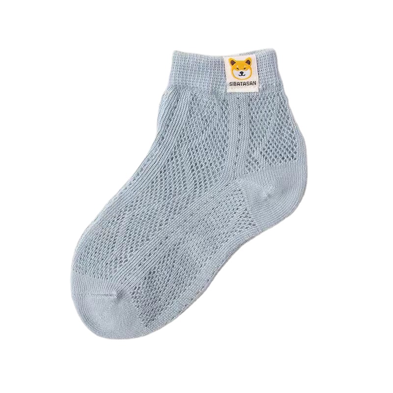Children's net stockings summer thin section sweat-absorbent breathable animal cartoon baby socks male treasure