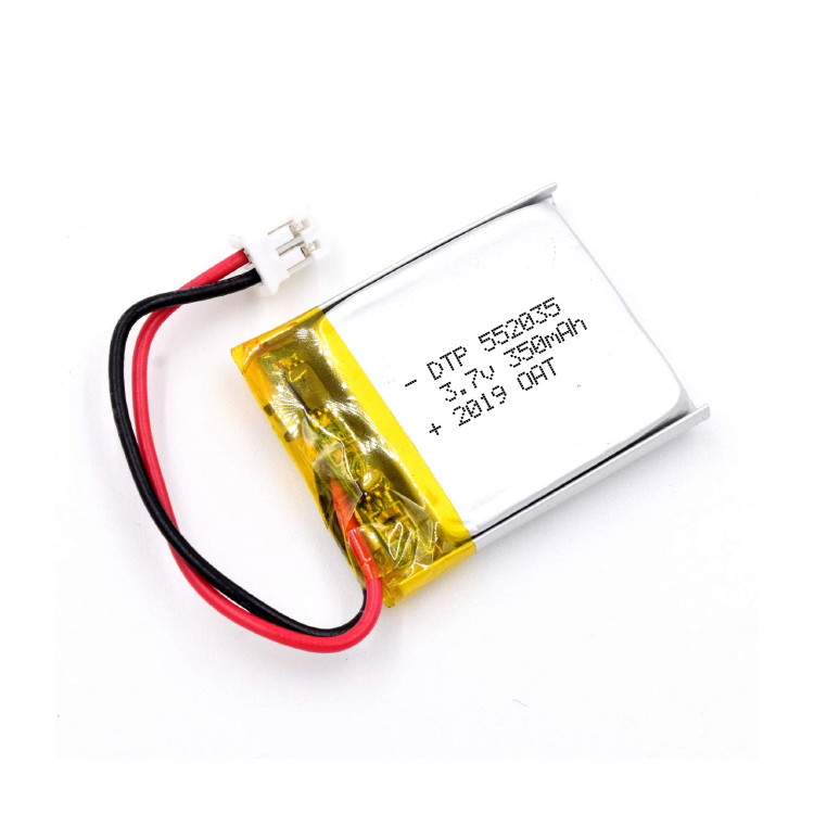 Производитель перезаряжаемых батарей dtp 552035 552530 3,7 v 350mah литий-полимерная батарея