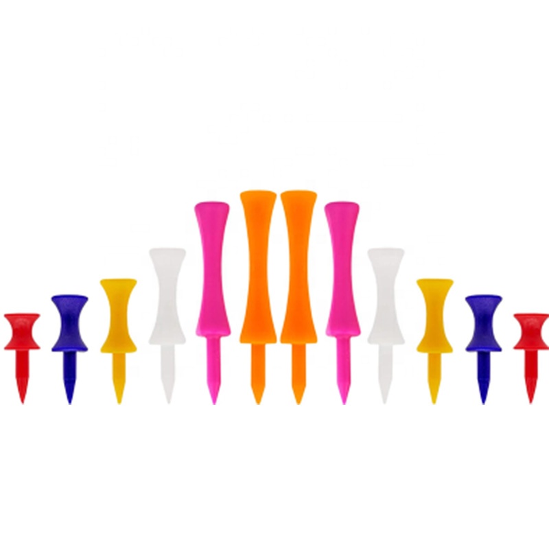 Factory Plastic Step Down Golf Tees Mixed Size Color High Control Castle Unbreakable Step Graduated Golf Accessories