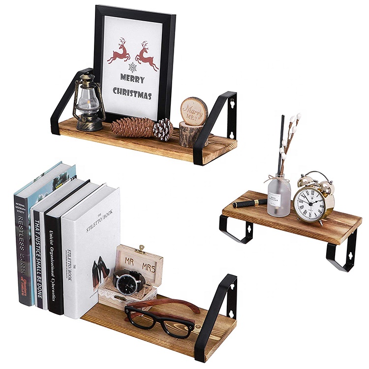Floating shelves wall mounted hanging wall shelf for home