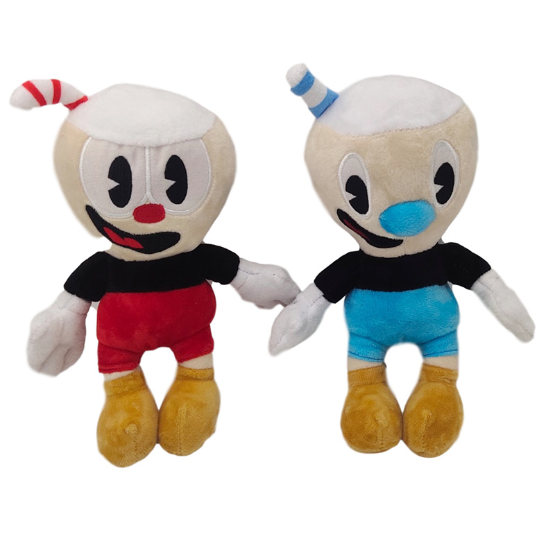 25 см игровая игрушка Cuphead, игрушка Cuphead And Mugman, Мягкая Плюшевая Кукла-животное