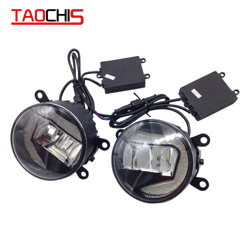 TAOCHIS автомобильные 3,0 дюймовые светодиодные противотуманные фары объектив проектора светодиодные противотуманные фары для Ford Nissan Opel Renault Suzuki Dacia с функцией охлаждения