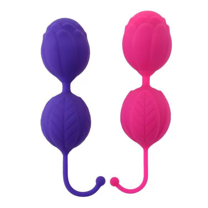 Direct Factory Pink&purple Silicone Tightening Vaginal Exercise Ball Women Sex Toys