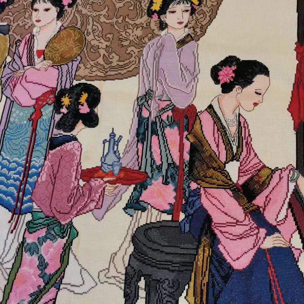Ручная вышивка, искусство, Коллекционирование, очень высокая ценность коллекции, Оригинальная работа, ангелы, феи, ретро, только, Безрамное