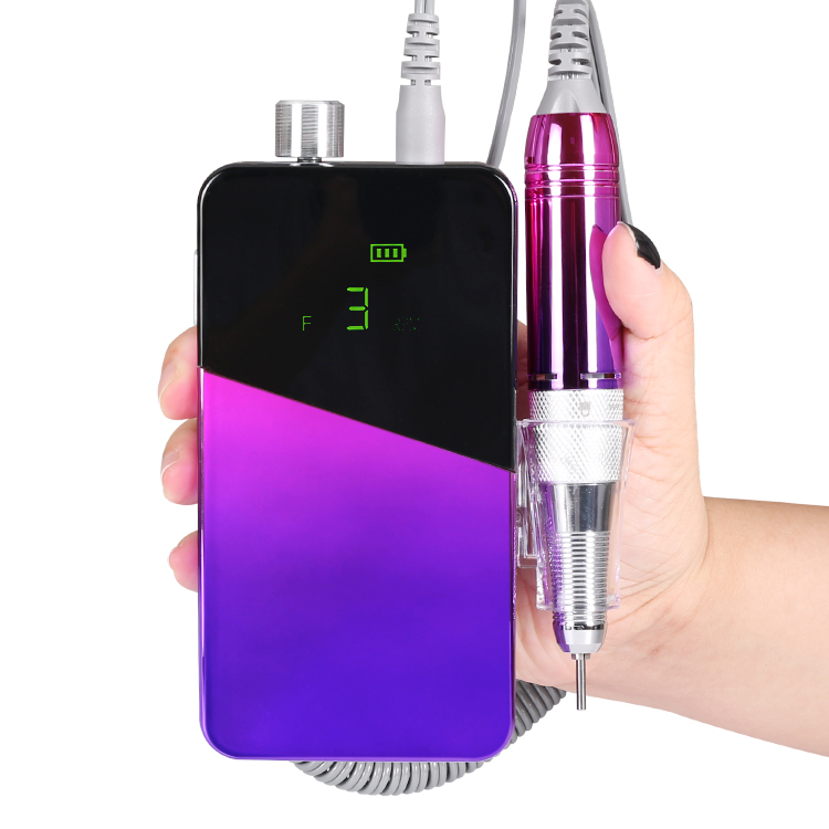35000rpm wireless rechargeable electric digital nail drill machine gradient color portable drill nail