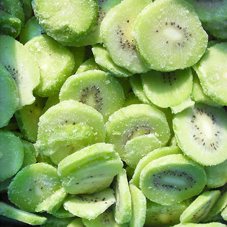BRC A Taste Sweet Chinese IQF Fruits IQF Kiwi Cubes 10*10mm