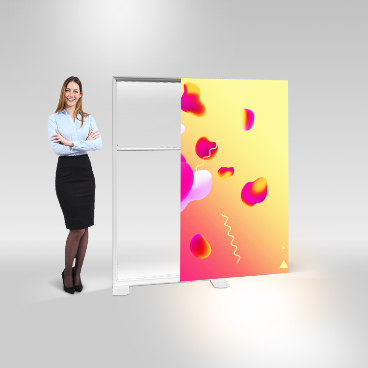 Outdoor Led Backlit Aluminum Fram Lightbox Tension Frameless Fabric Light Box for Advertising Display
