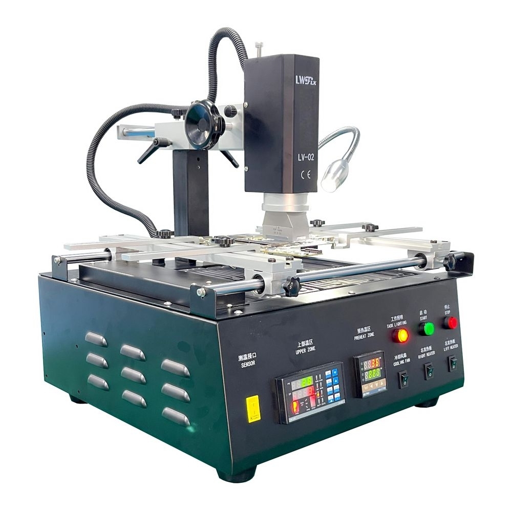 LV-02BGA Rework Machine with Dual Zone Collaborative Heating and Rapid Cooling, Suitable for Server Motherboard Maintenance