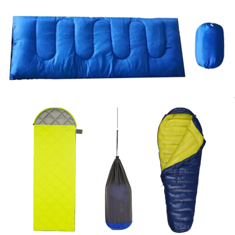 Outdoor Camping Envelop and Mummy Sleeping Bag Super Light Easy-Carry Sleeping Bags Ideal for Hiking and Camping