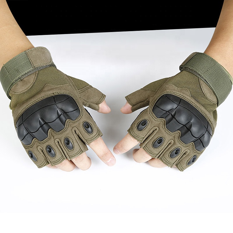 REXCHI XT01 Outdoor Sports Survival Anti-Slip Fingerless Glove Motorcycle Touch Screen Tactical Army Gloves Military