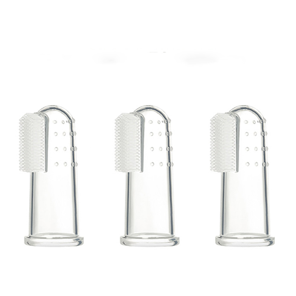 Directly factory baby silicone finger toothbrush with box silicon toothbrush