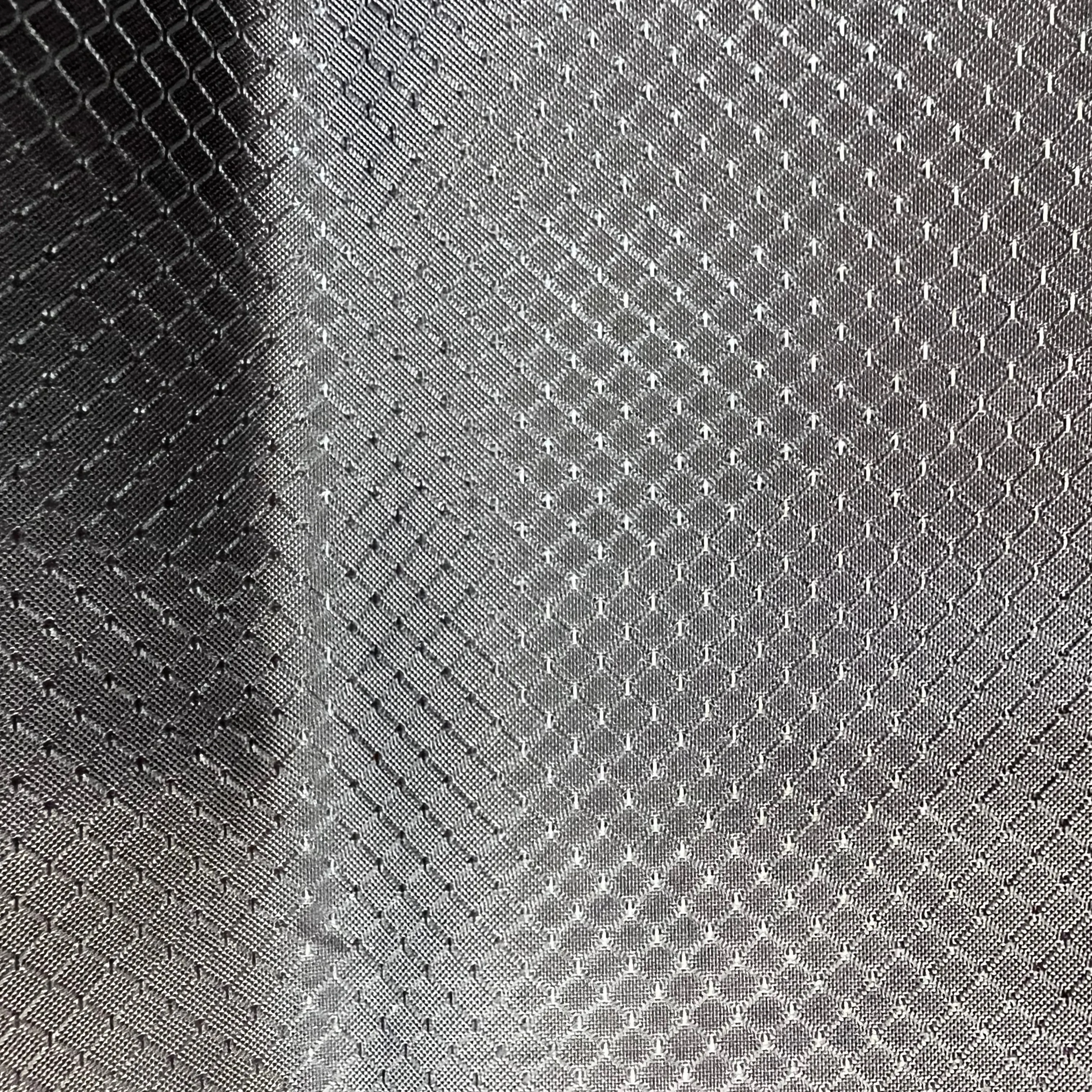 Oxford Fabric 400Dx300D 70% Nylon 30% Polyester Diamond Ripstop Design PU2000 + DWR + Anti-UV UPF 40+ Coatings