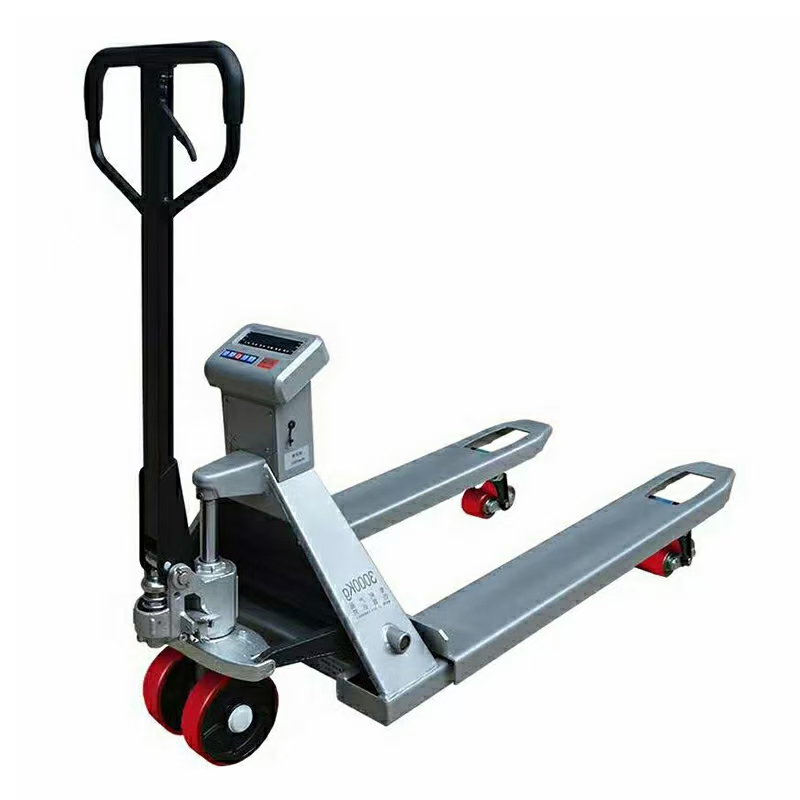 China manual pallet truck 1ton 2ton 3ton hand pallet jack with optional weight scale