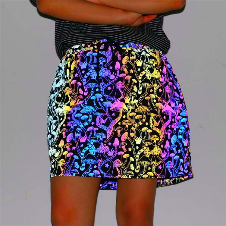 Wholesale Lycra Spandex Polyester Reflective Fabric for Clothing Fashion Garment