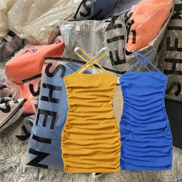 2022 wholesale clothes factory discount Stock Apparel assorted bulk clothing shipping blusas shop tops dresses bales used