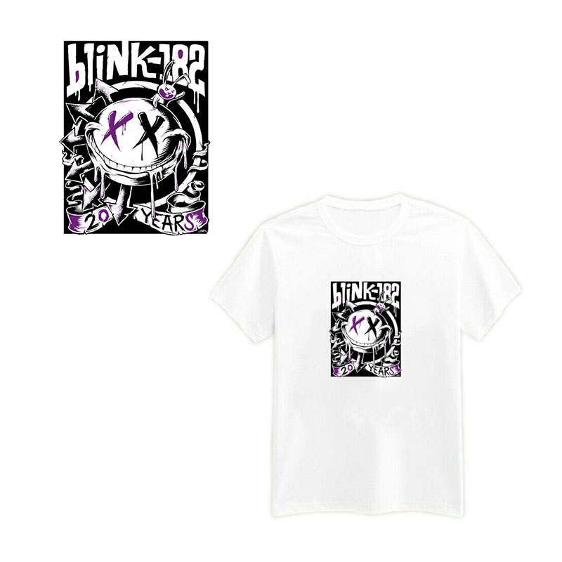 Переводные термонаклейки Blink 182 для курток, джинсов, футболок, одежды, украшения для женщин, мужчин, детей, большие наклейки