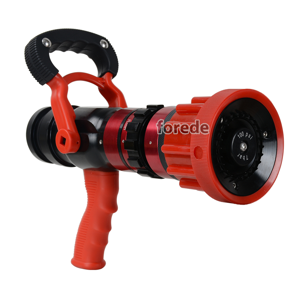 Форсунка пожарного шланга forede 950LPM 2-1/2 дюйма с регулируемым потоком и выбор